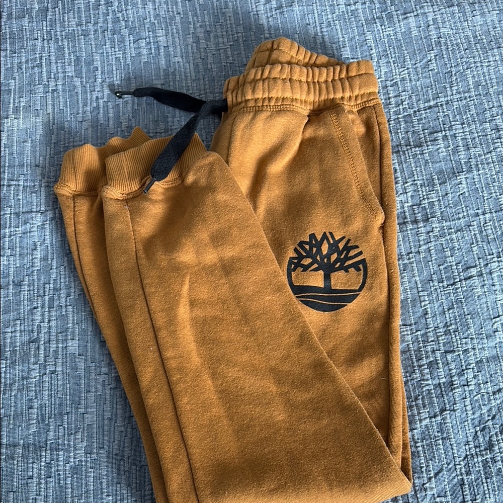 Timberland Brown Joggers with Iconic Logo
